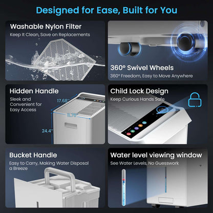 Vellgoo Energy Star Dehumidifier