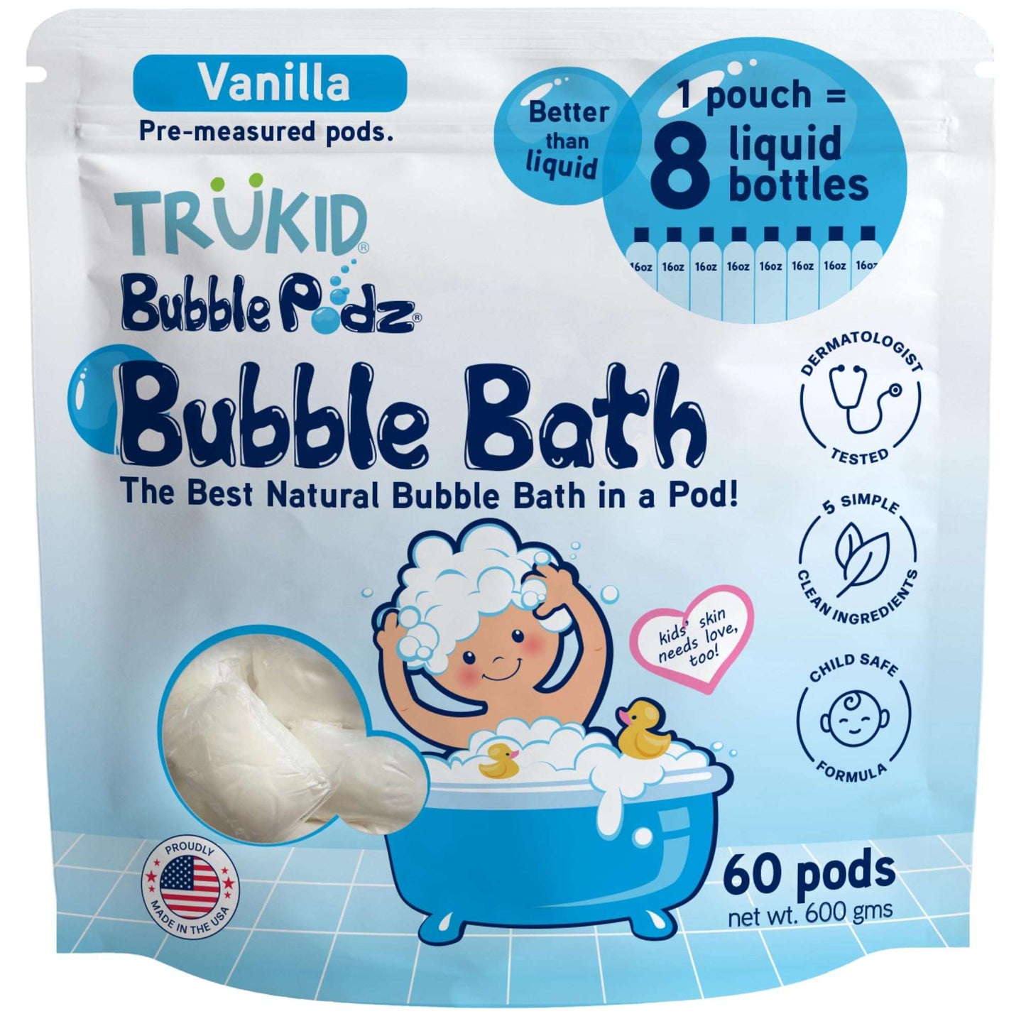 TruKid Bubble Podz: Gentle Lavender Bath Bombs
