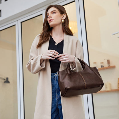 Iswee Luxe Leather Women's Medium Shoulder Tote