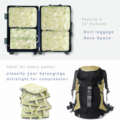 BAGAIL Travel Compression Cubes Set for Packing Ease