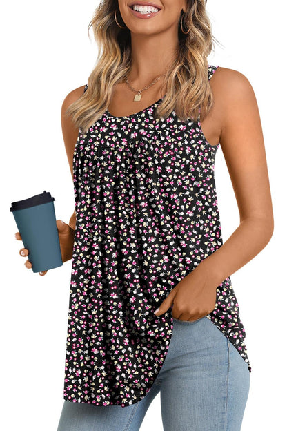 Longyuan Summer Sleeveless Tunics for Women