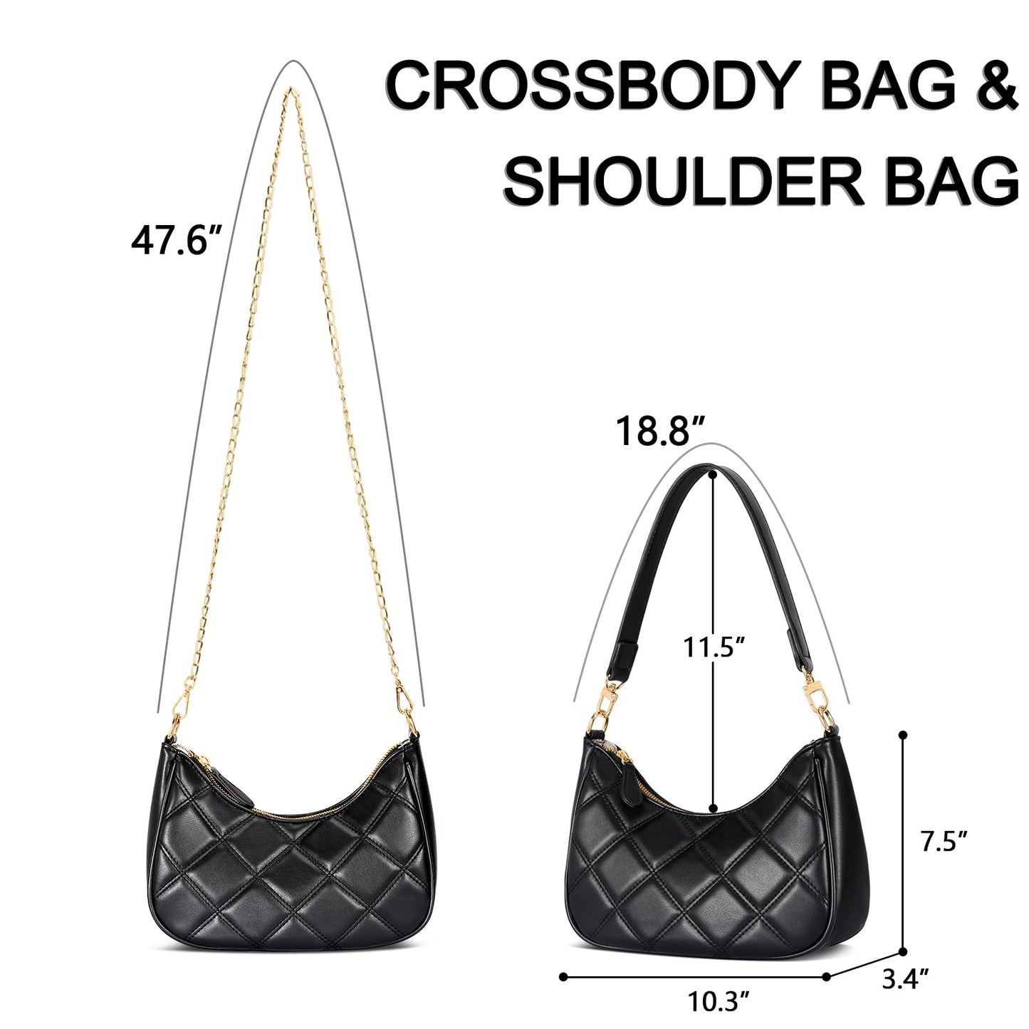 Retro Chic Hobo Bag - Cute Underarm Purse