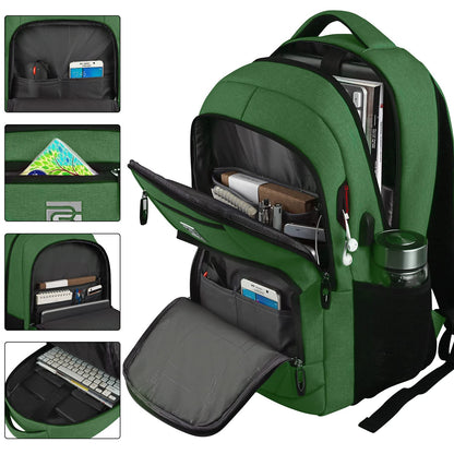 SecureSlim Laptop Backpack with USB & Water Resistance