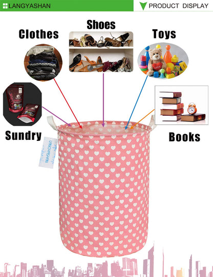 Collapsible Canvas Hamper by LANGYASHAN