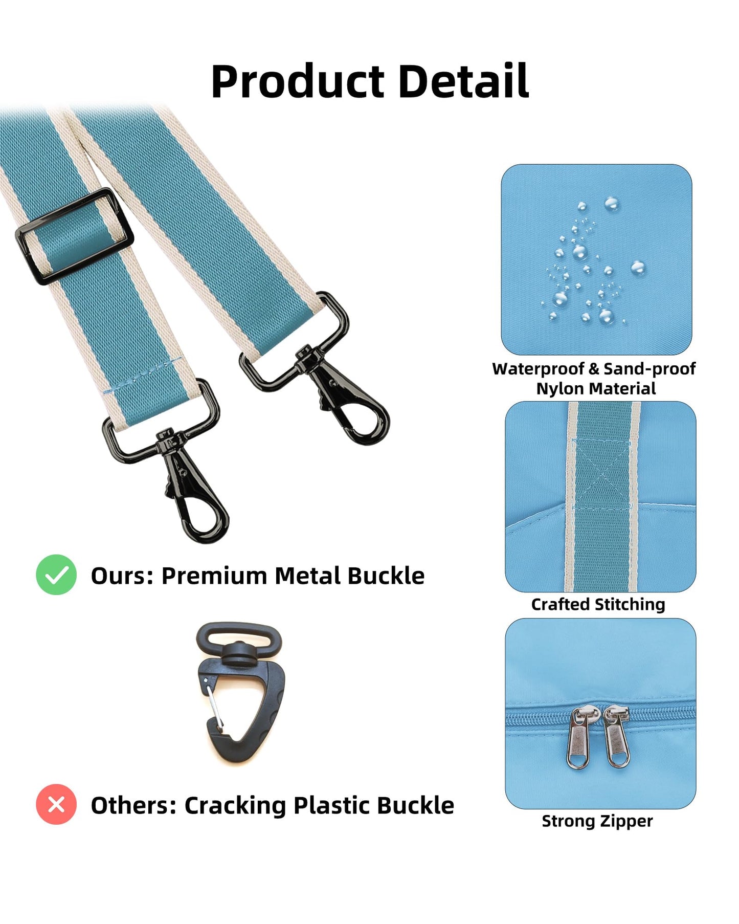 WALNEW Foldable Waterproof Travel Duffel Bag