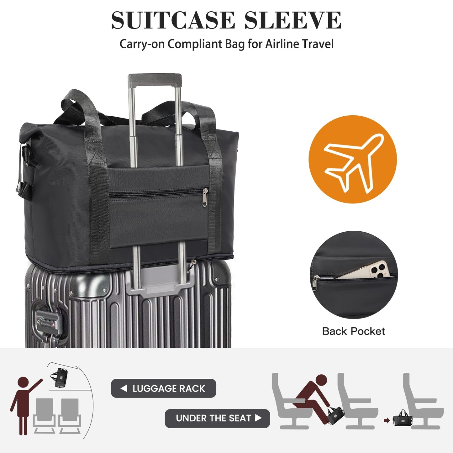 Pink Expandable Travel Duffel with Wet Pocket