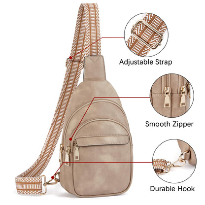 BOSTANTEN Chic Leather Crossbody Sling Bag