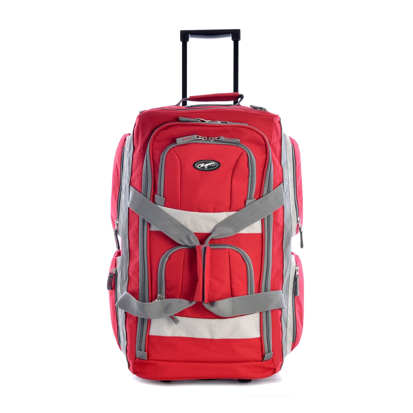 Olympia 22 Max Wheeled Duffel: 8-Pocket Water-Resist