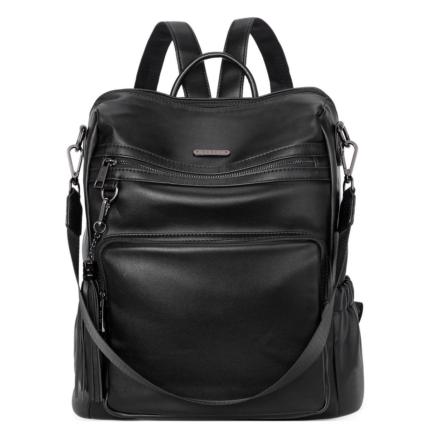 DUO-TONE Luxe Women's Leather Travel Backpack