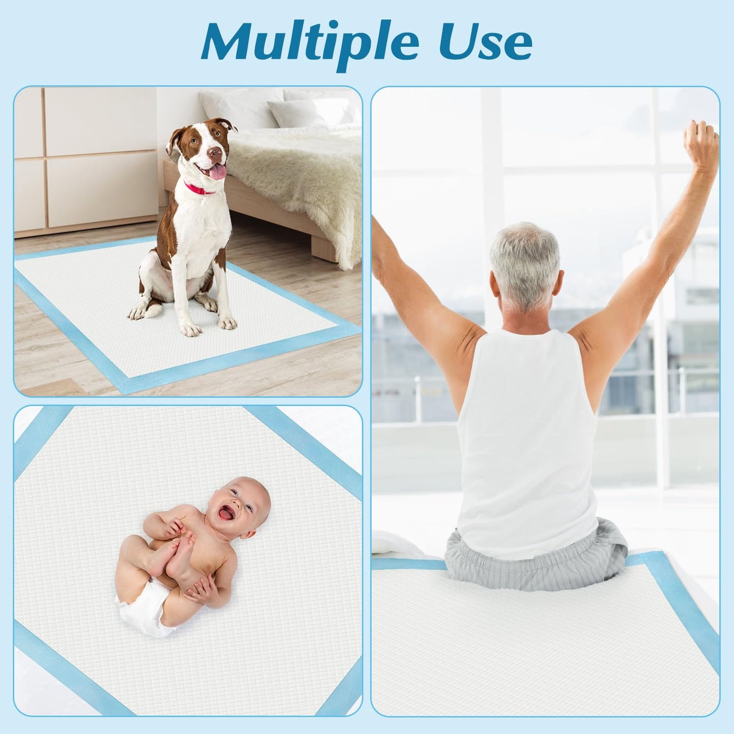 MultiUse UltraDry 50: Leakproof Underpads