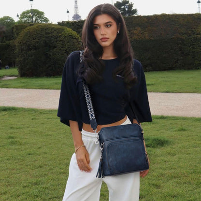 Tassel Charm Crossbody Bag for Women