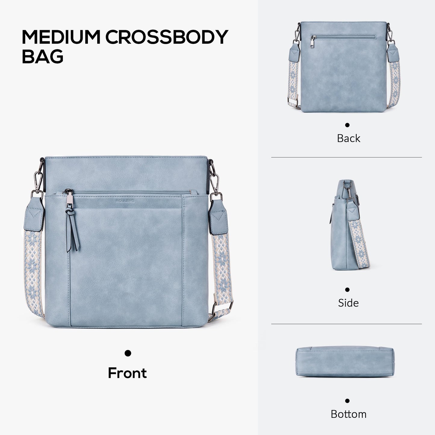 Chic Leather Crossbody with Card Slots for Women