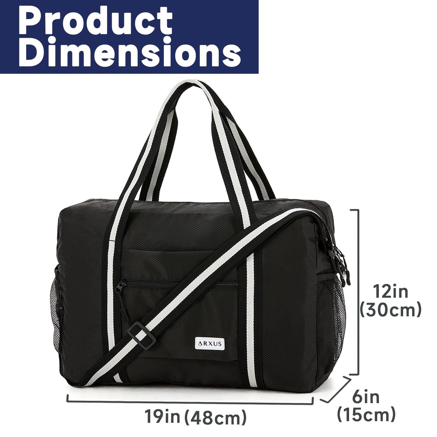 TravelLite Foldable Waterproof Duffle Tote Bag