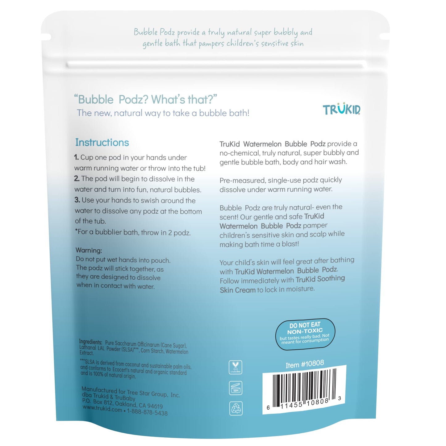 TruKid Bubble Podz: Gentle Lavender Bath Bombs