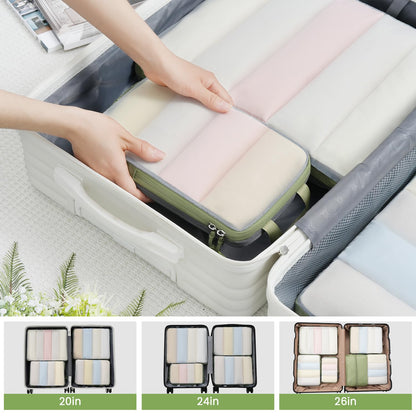 BAGAIL Travel Compression Cubes Set for Packing Ease