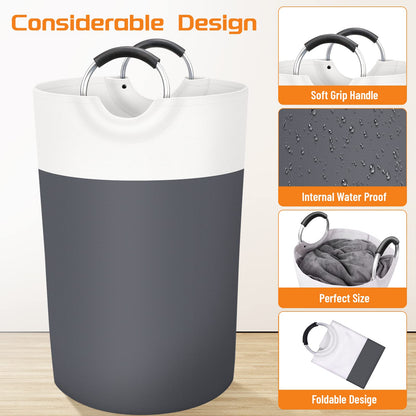 BlissTotes 90L Collapsible Laundry Hamper - Black