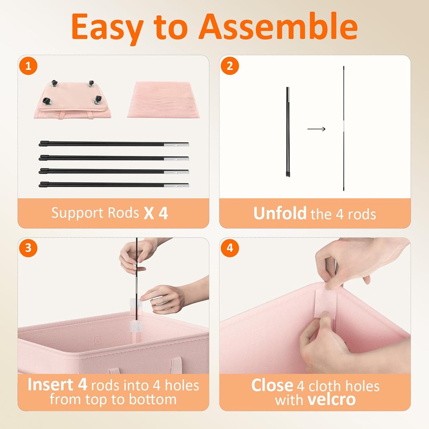 RollAway 90L Laundry Basket with Removable Bag