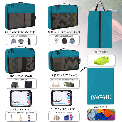 BAGAIL Travel Cubes: 8/9 Set Packing Organizers