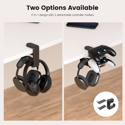 EURPMASK 360° Rotating Headphone Stand & Organizer