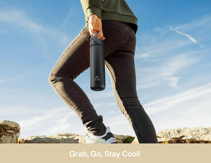 ChillKnight 26oz: Dual-Lid Leak-Proof Bottle