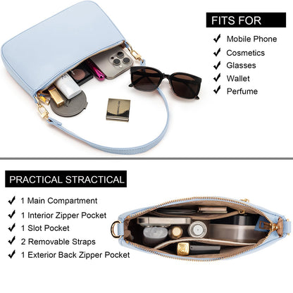 Retro Vegan Leather Shoulder Bag