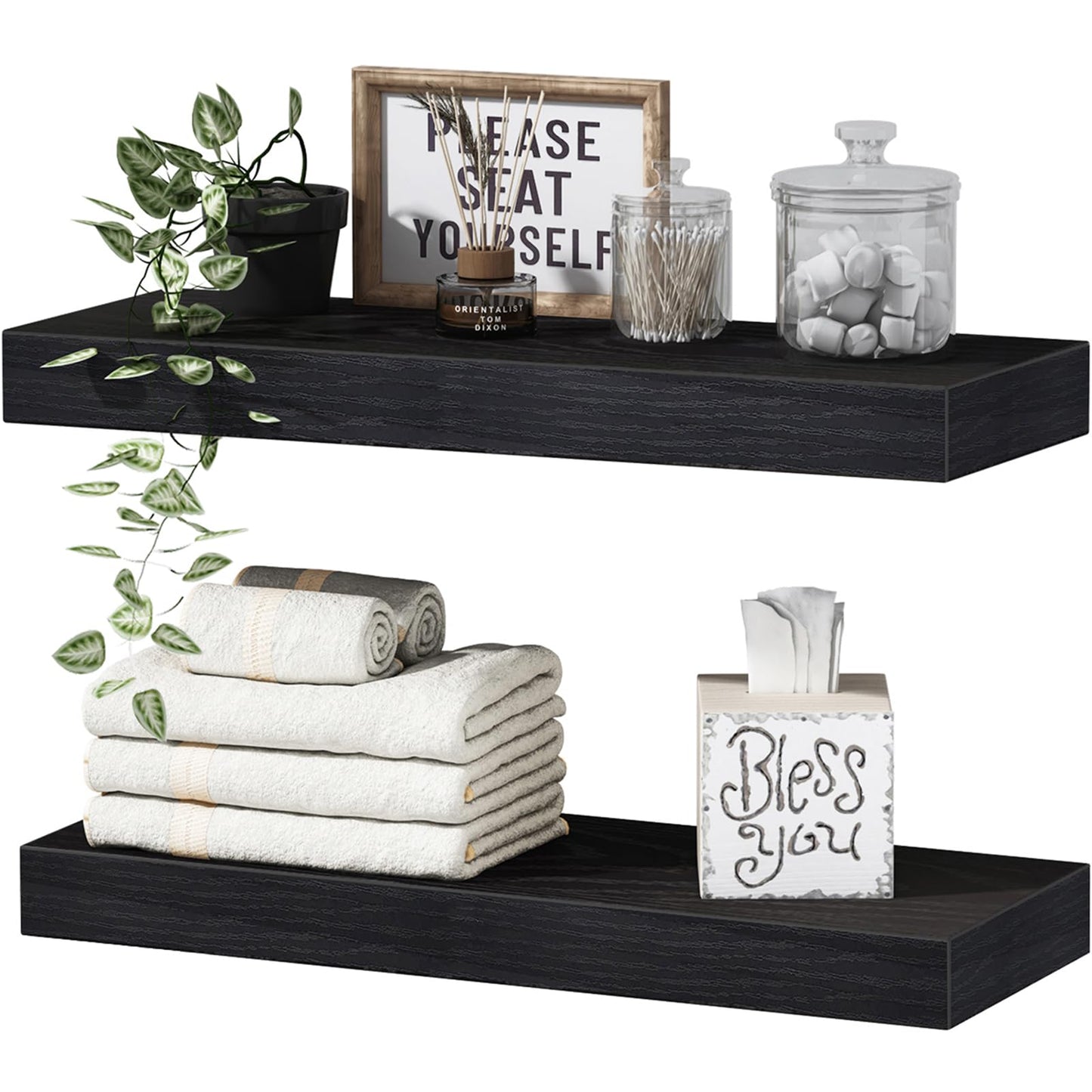 Rustic Farmhouse Shelves (008-40BN)