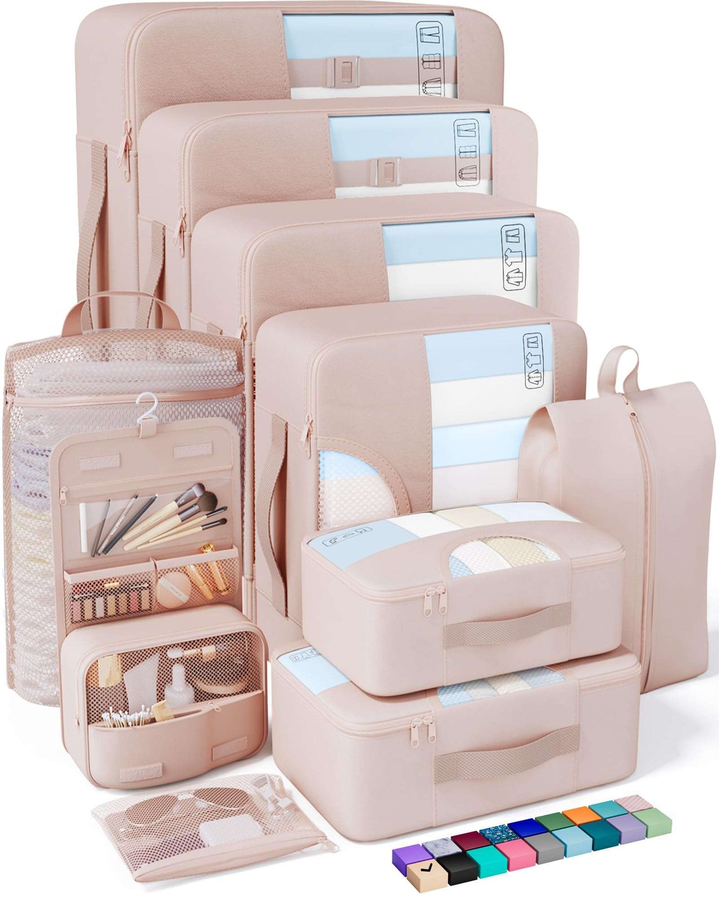 Veken Travel Cubes - 8 Piece Set