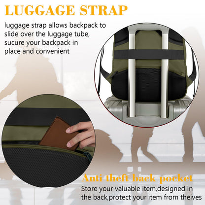 MATEIN SleekGuard Laptop Backpack with USB Port