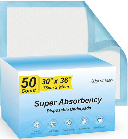MultiUse UltraDry 50: Leakproof Underpads