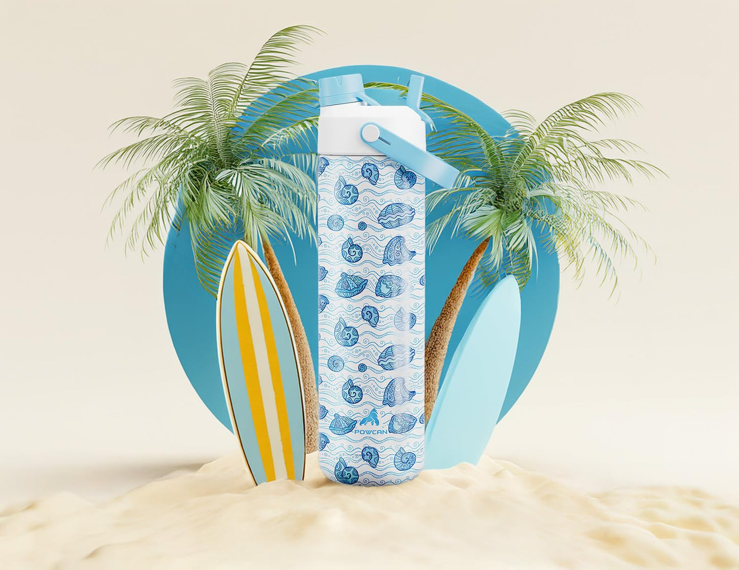 ChillKnight 26oz: Dual-Lid Leak-Proof Bottle