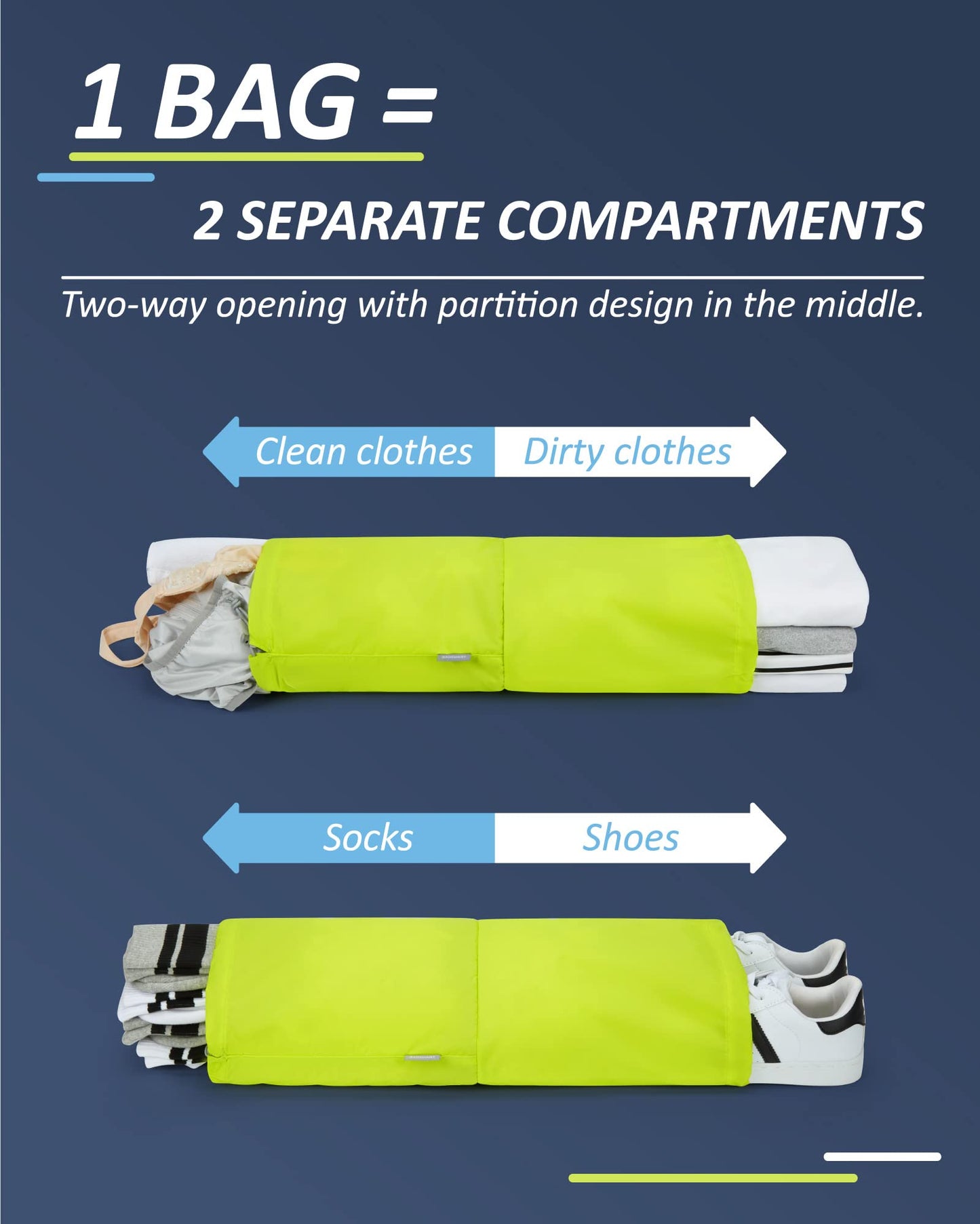 PackPro 6 Set Compression Cubes for Travel