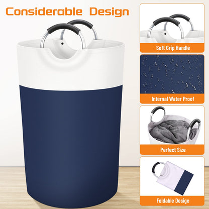 BlissTotes 90L Collapsible Laundry Hamper - Black