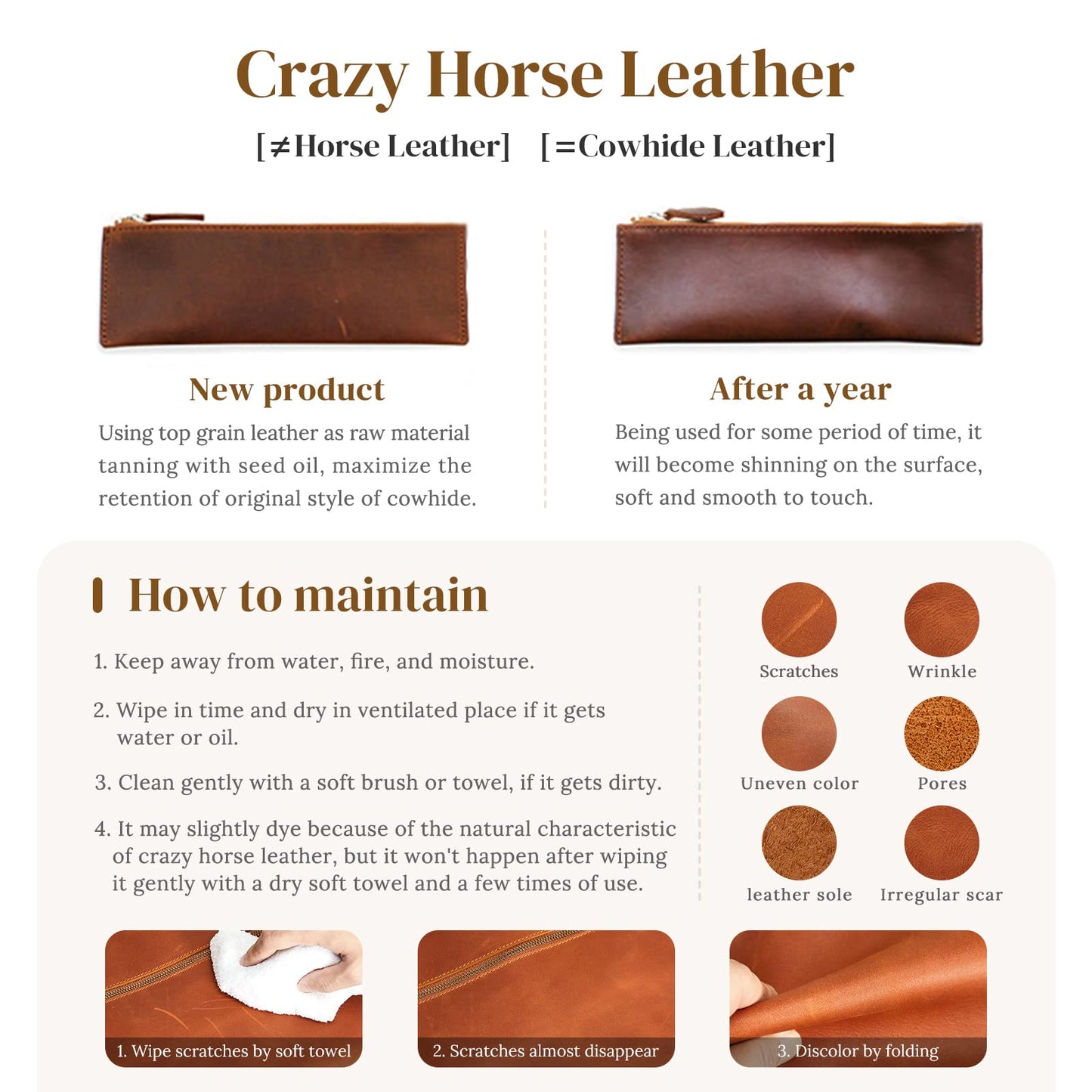 S-ZONE Luxe Leather Drawstring Bucket Bag