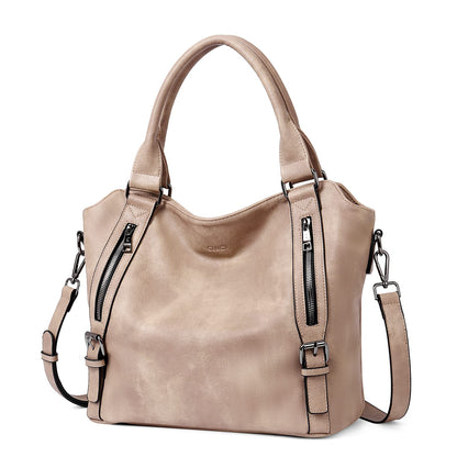CLUCI Eco Luxe Vegan Leather Tote Bag