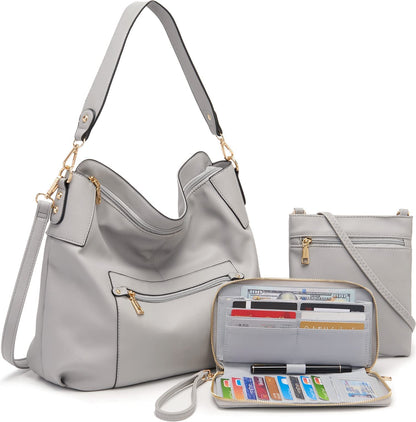 ChicCrossbody: Women's Tote & Wallet Set