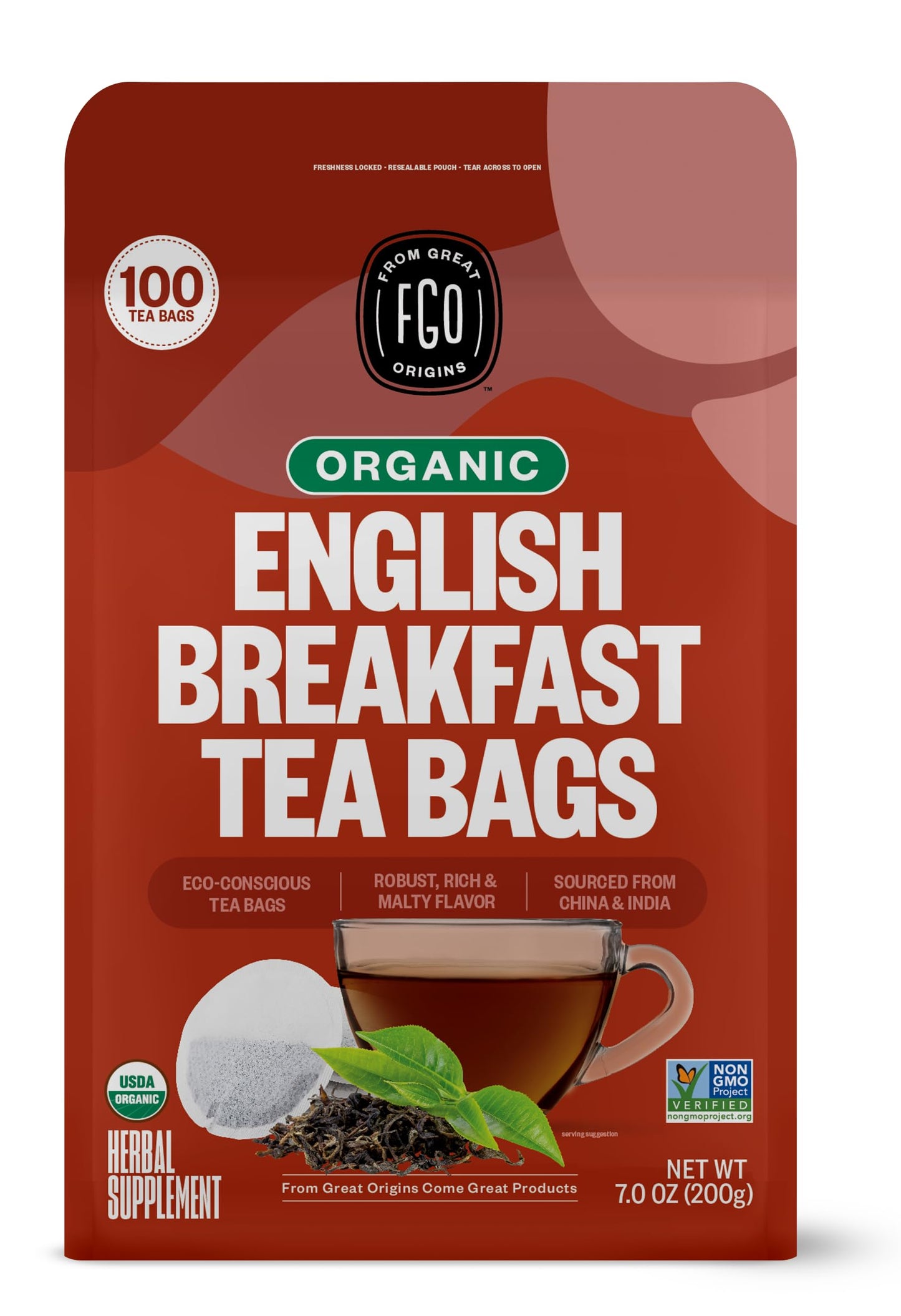 ElderZen Organic Tea - Caffeine-Free Eco Bags