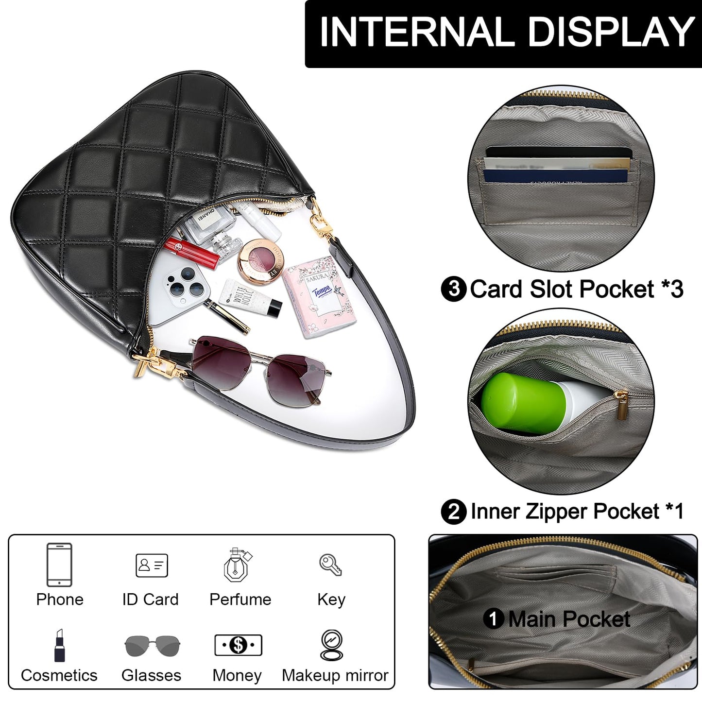 Retro Chic Hobo Bag - Cute Underarm Purse