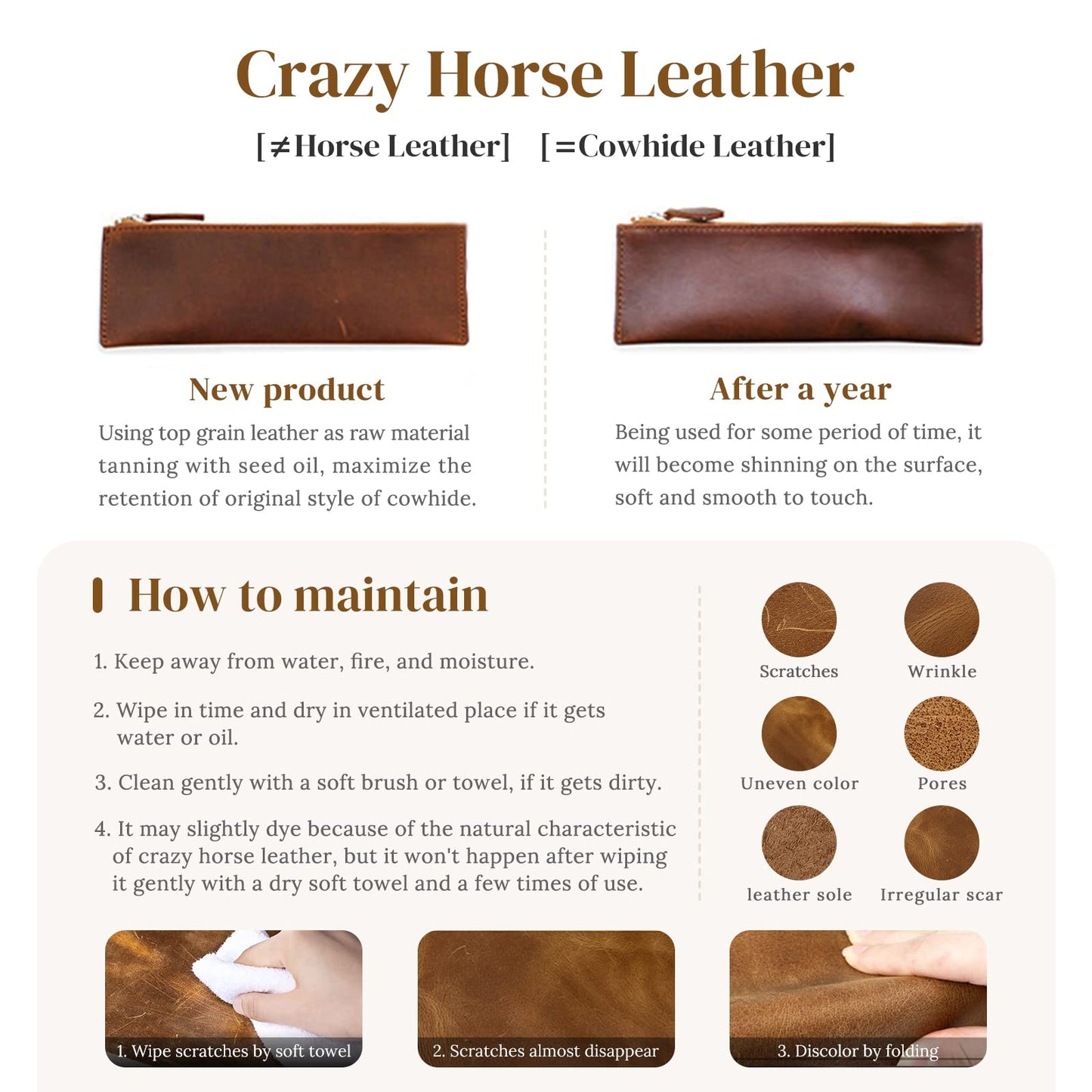 S-ZONE Luxe Leather Drawstring Bucket Bag