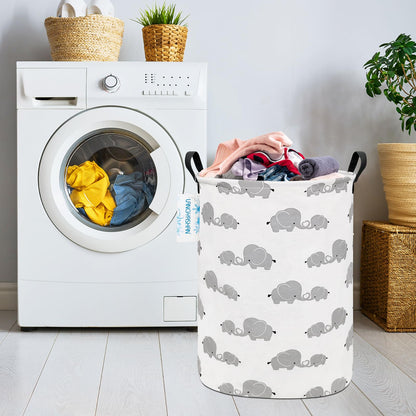 Collapsible Canvas Hamper by LANGYASHAN