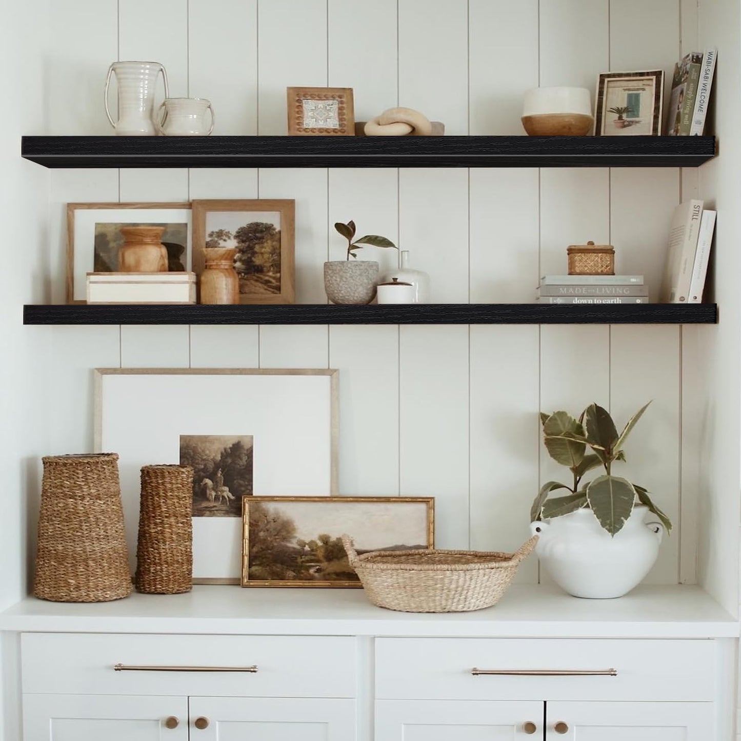 Rustic Farmhouse Shelves (008-40BN)
