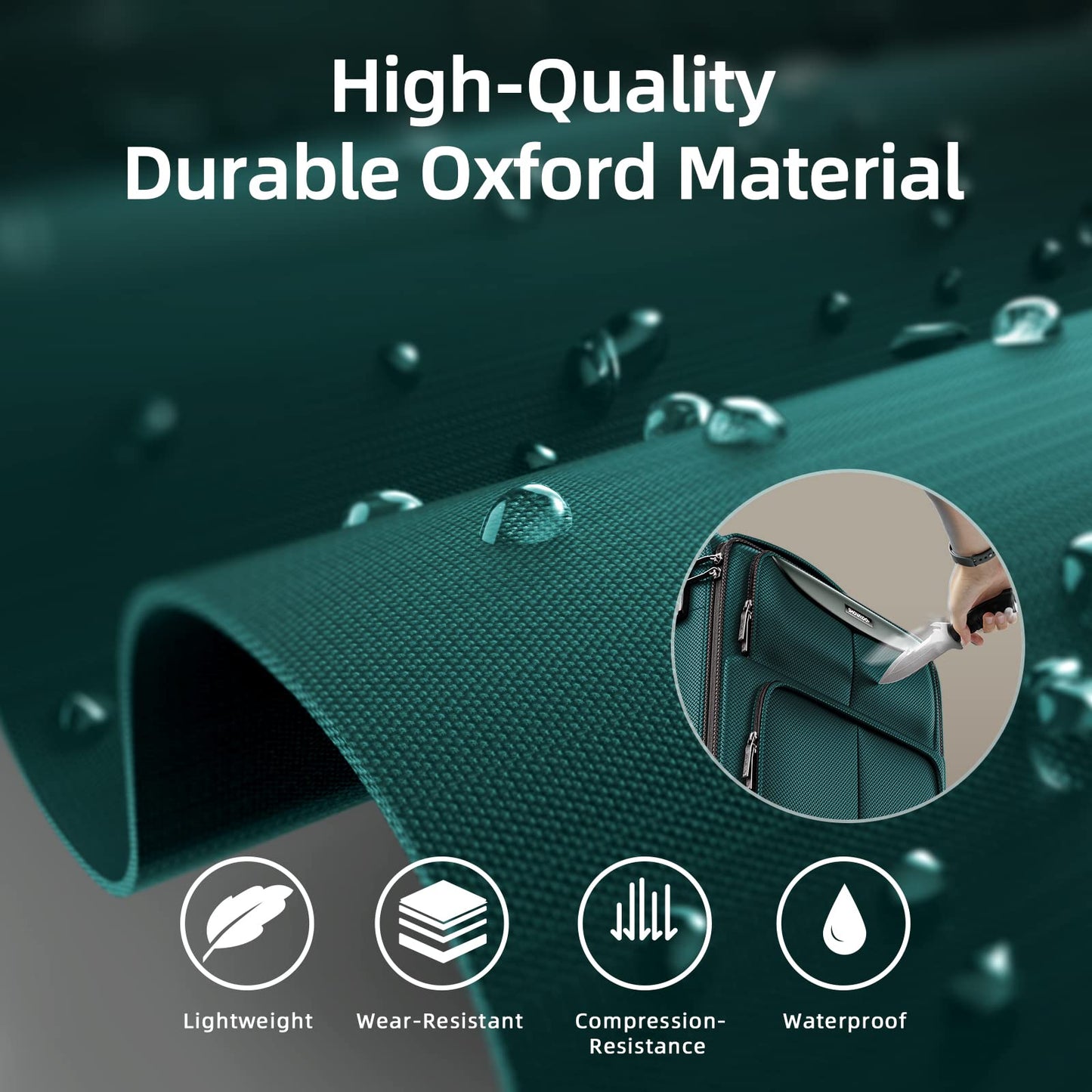 SHOWKOO Armygreen 3-Piece Expandable Luggage Set