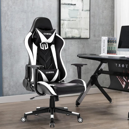 GOTMINSI Ergonomic Racing Desk Chair - White