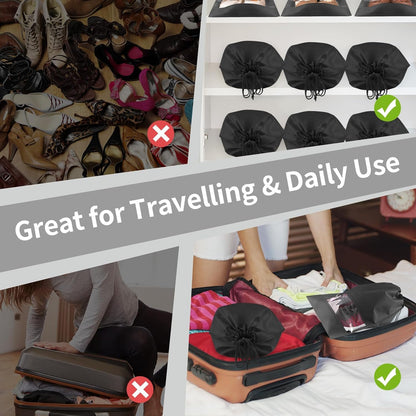 Clear View Travel Shoe Bags - 12 Pack