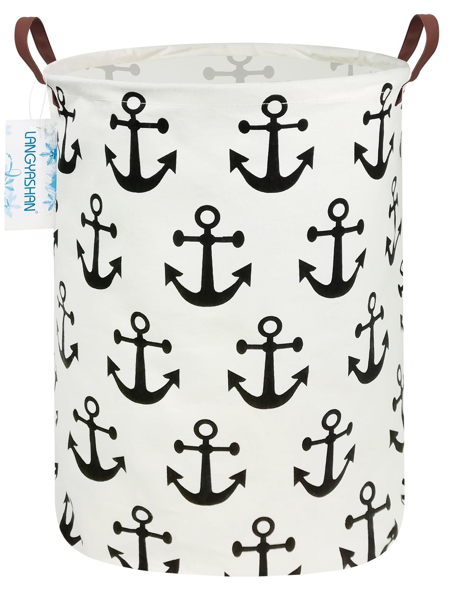 Collapsible Canvas Hamper by LANGYASHAN