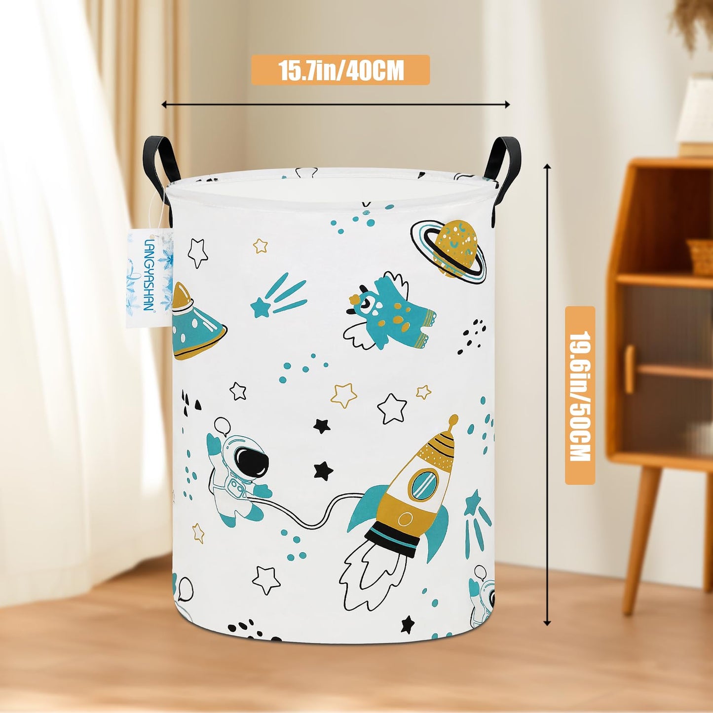 Collapsible Canvas Hamper by LANGYASHAN