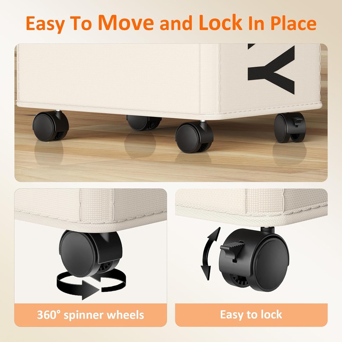 RollAway 90L Laundry Basket with Removable Bag