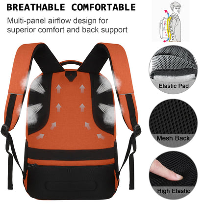 SecureSlim Laptop Backpack with USB & Water Resistance
