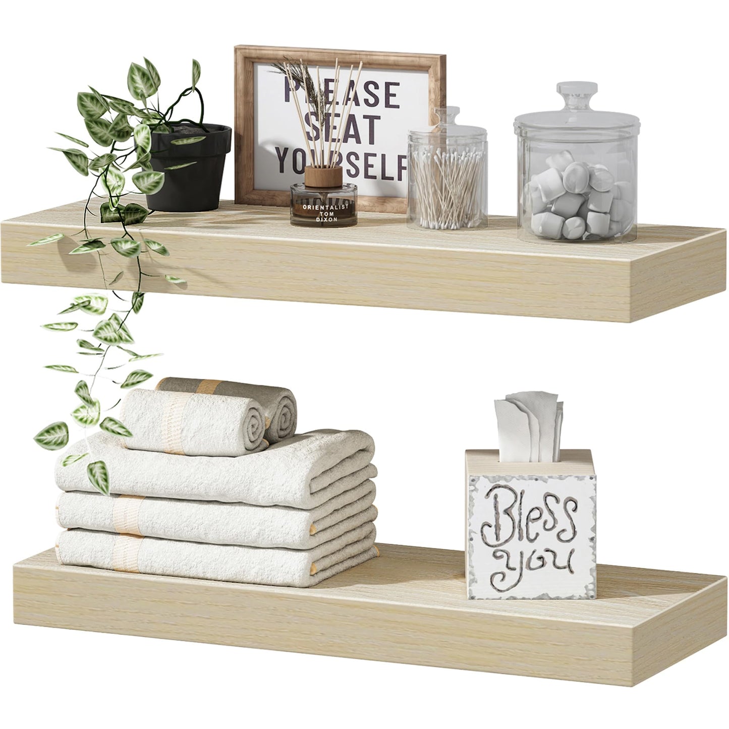 Rustic Farmhouse Shelves (008-40BN)