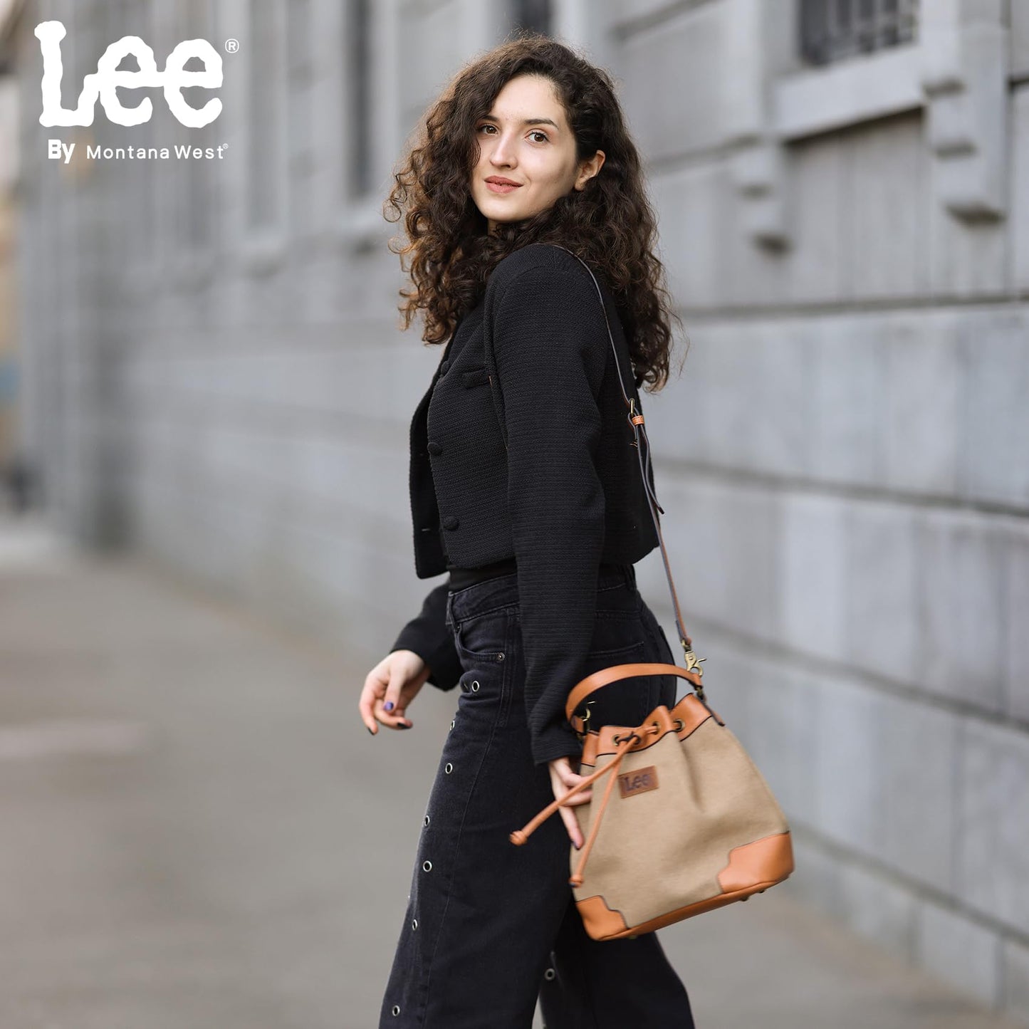 Montana West Lee Drawstring Hobo Bucket Bag