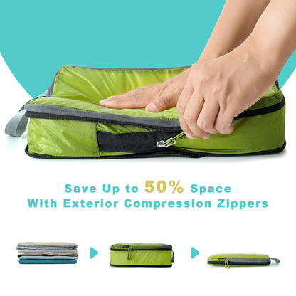 BAGAIL Travel Compression Cubes Set for Packing Ease